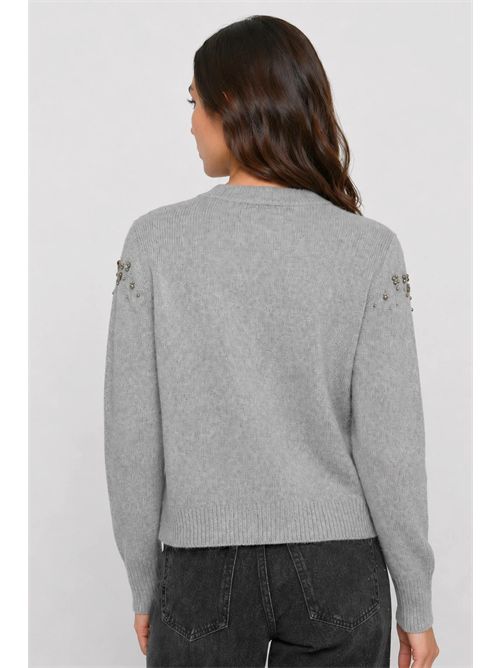 Cardigan da donna con scollo a V e decorazioni gioiello KOCCA | KORONA/M9001